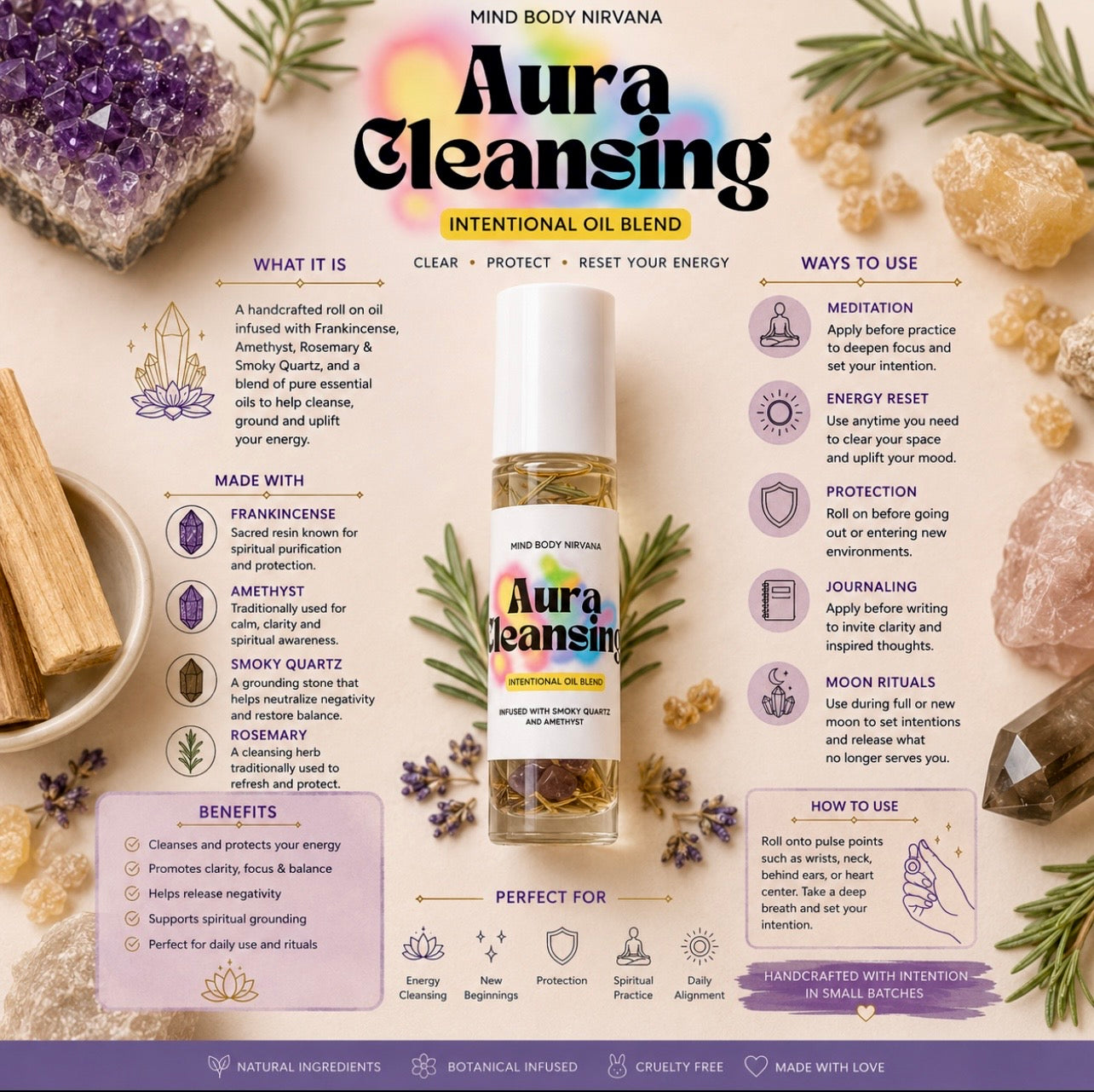Aura Cleansing Roll-on Intentional Oil