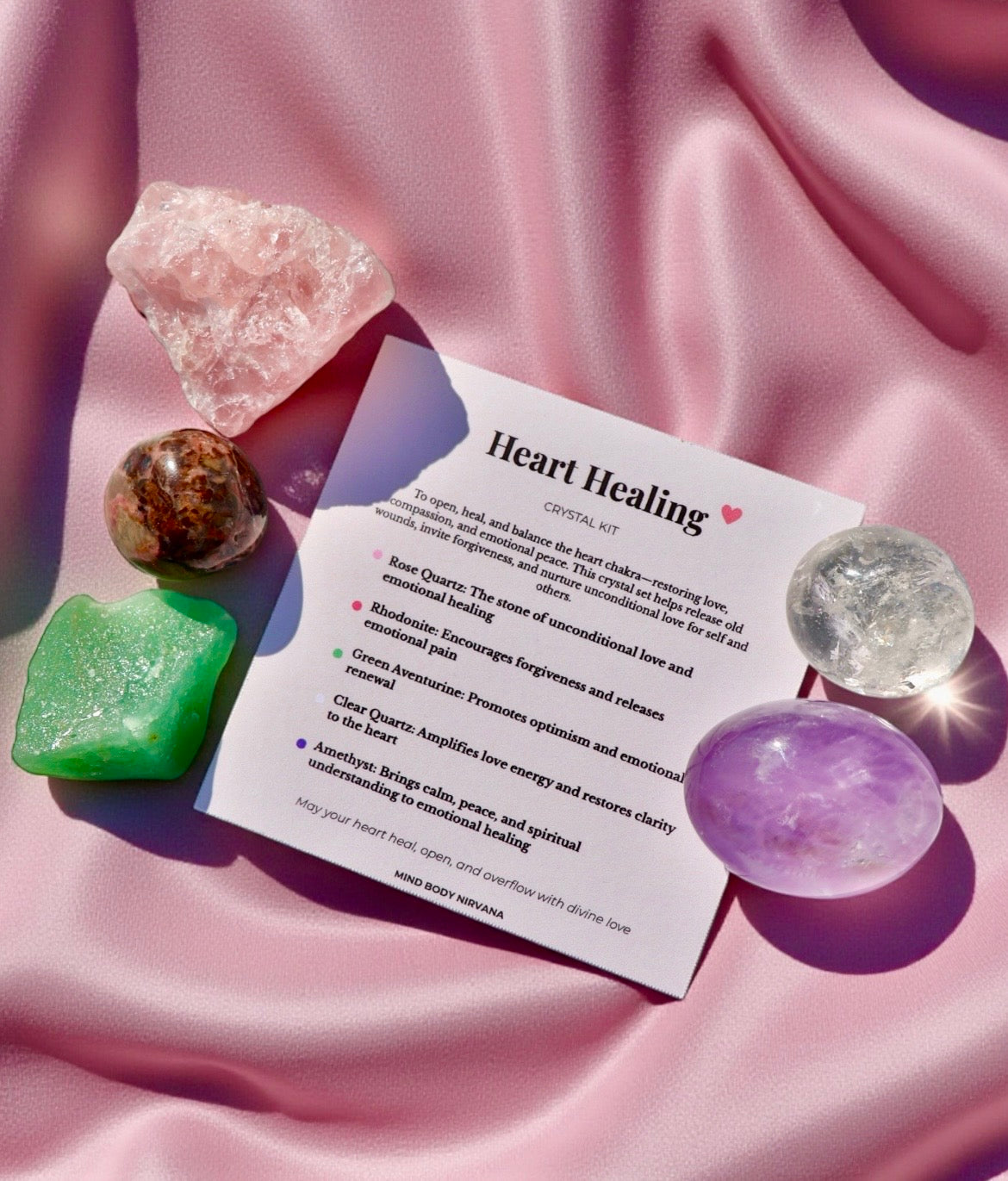 Heart Healing Crystal Kit