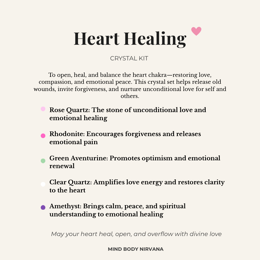 Heart Healing Crystal Kit