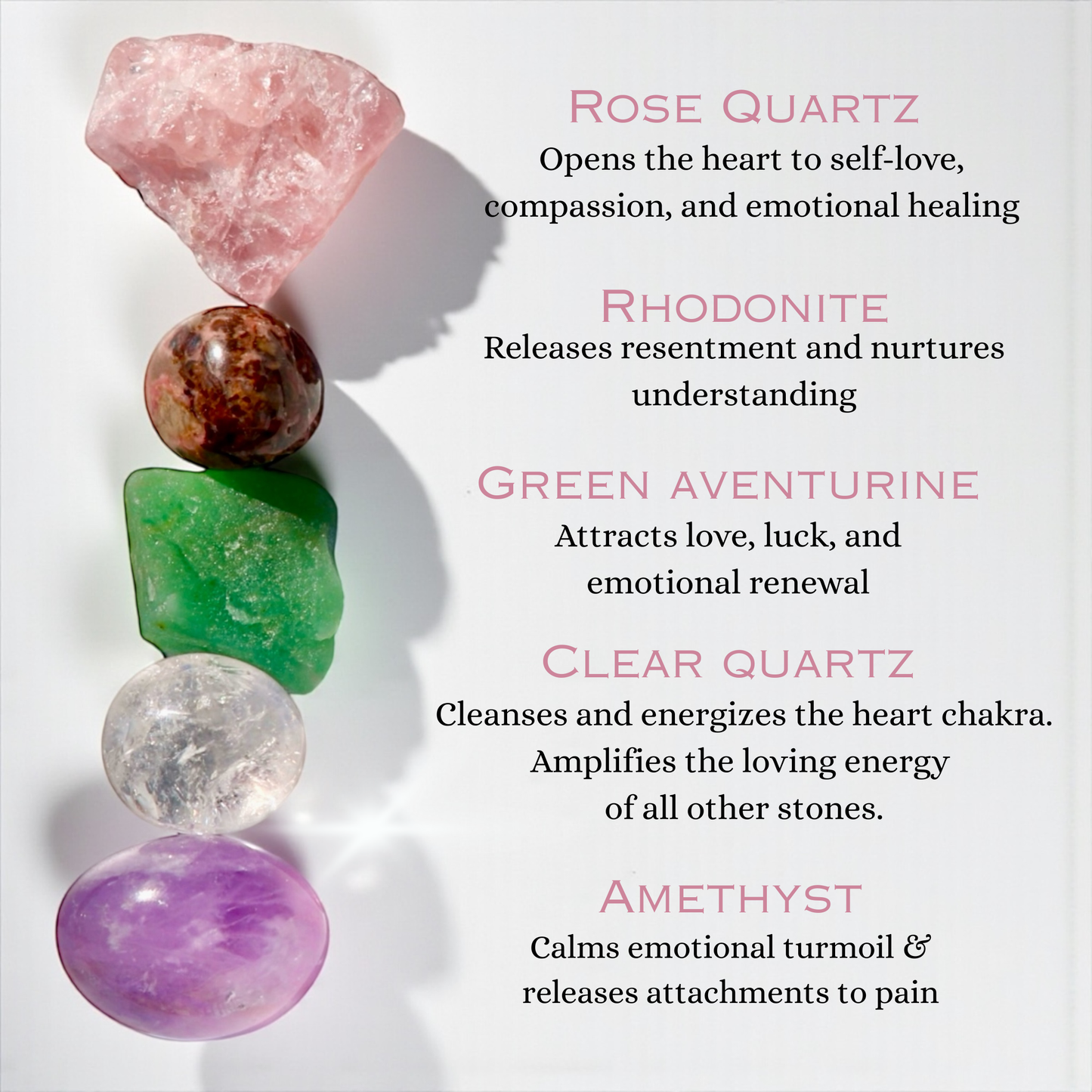 Heart Healing Crystal Kit