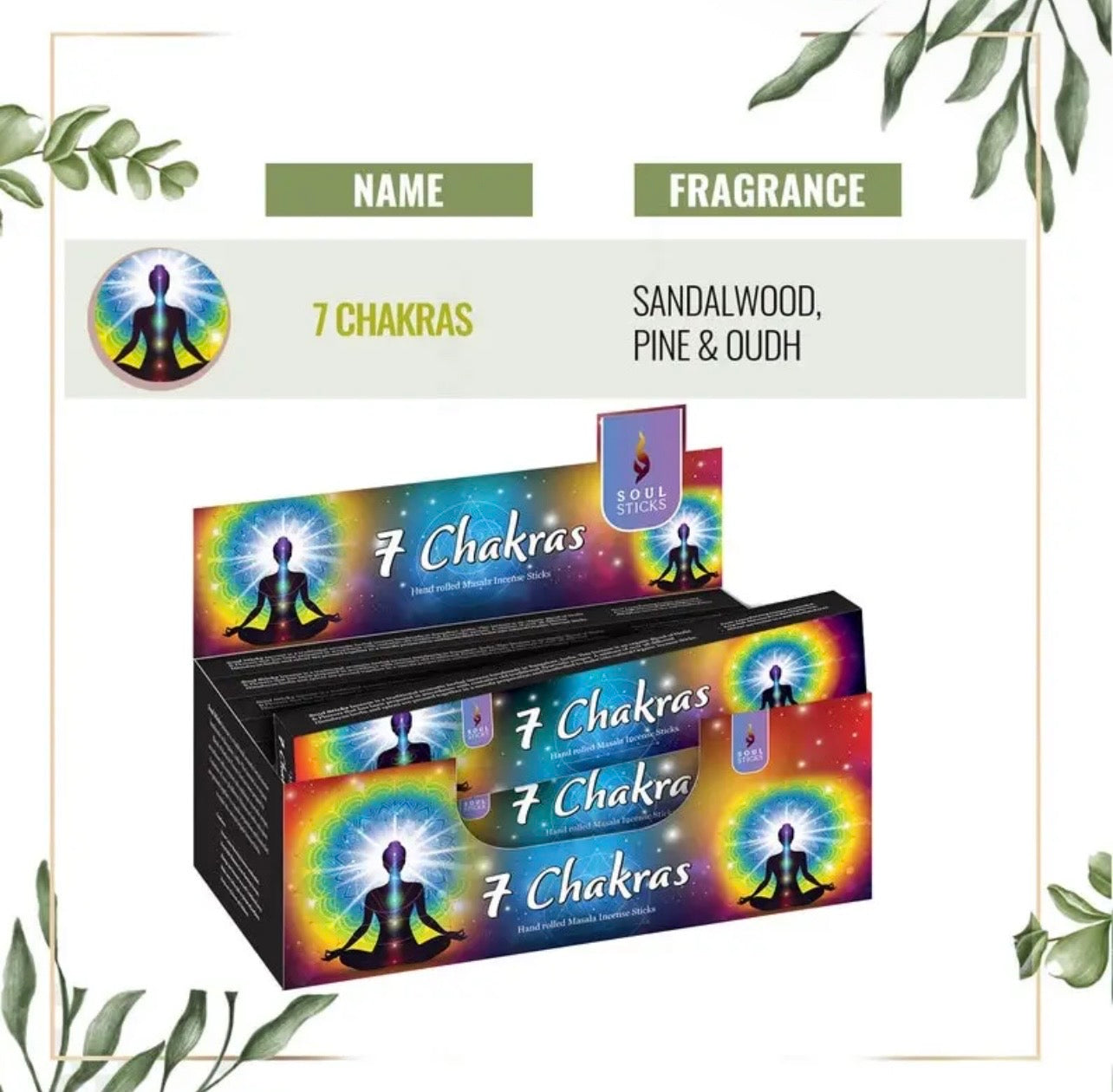 7 Chakras Incense