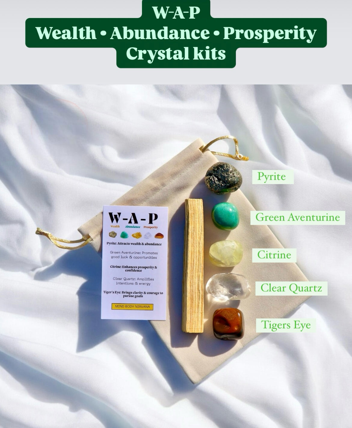Wealth • Abundance • Prosperity Crystal Kit