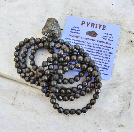 Pyrite Crystal Bracelet