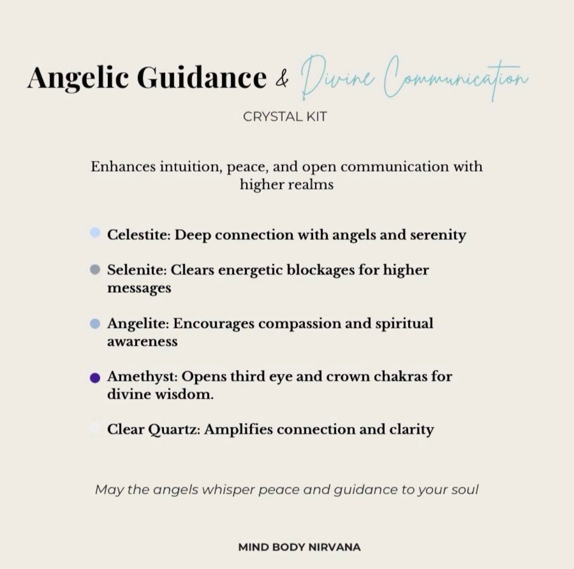 Angelic Guidance & Divine Communication Crystal Kit