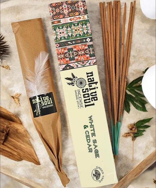 Native Soul White Sage & Cedar Incense