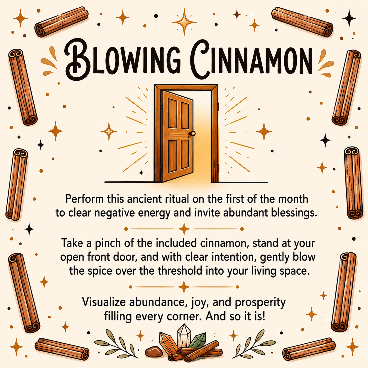 Blowing Cinnamon Ritual Kit