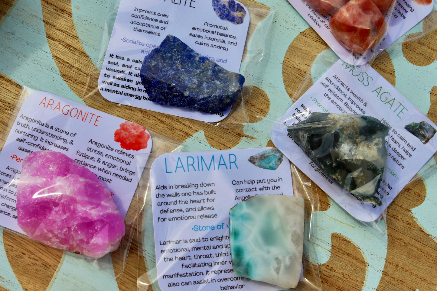 Tumbled Crystals w/ information card